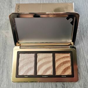 Natasha Denona GOLDEN HIGHLIGHTER TRIO Multi Use Hybrid Glow Palette NEW